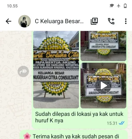 Pengiriman Papan Bunga Duka Periuk