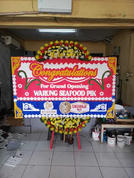 Papan Bunga Ucapan Selamat Periuk
